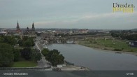 Archiv Foto Webcam Dresden Terrassenufer - Blick auf die Altstadt 07:00
