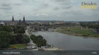 Archiv Foto Webcam Dresden Terrassenufer - Blick auf die Altstadt 12:00