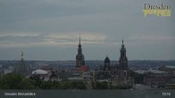 Archiv Foto Webcam Dresden Terrassenufer - Blick auf die Altstadt 18:00