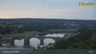 Archiv Foto Webcam Dresden Terrassenufer - Blick auf die Altstadt 20:00