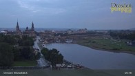 Archiv Foto Webcam Dresden Terrassenufer - Blick auf die Altstadt 04:00