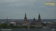 Archiv Foto Webcam Dresden Terrassenufer - Blick auf die Altstadt 08:00