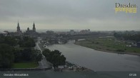 Archiv Foto Webcam Dresden Terrassenufer - Blick auf die Altstadt 07:00