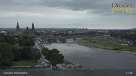 Archiv Foto Webcam Dresden Terrassenufer - Blick auf die Altstadt 17:00