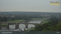 Archiv Foto Webcam Dresden Terrassenufer - Blick auf die Altstadt 07:00