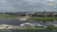 Archiv Foto Webcam Dresden Terrassenufer - Blick auf die Altstadt 09:00