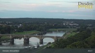 Archiv Foto Webcam Dresden Terrassenufer - Blick auf die Altstadt 20:00