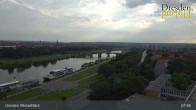 Archiv Foto Webcam Dresden Terrassenufer - Blick auf die Altstadt 08:00
