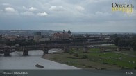 Archiv Foto Webcam Dresden Terrassenufer - Blick auf die Altstadt 12:00