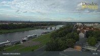 Archiv Foto Webcam Dresden Terrassenufer - Blick auf die Altstadt 18:00