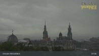 Archiv Foto Webcam Dresden Terrassenufer - Blick auf die Altstadt 08:00
