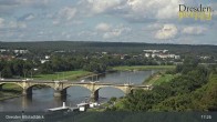 Archiv Foto Webcam Dresden Terrassenufer - Blick auf die Altstadt 16:00