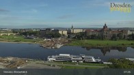 Archiv Foto Webcam Dresden Terrassenufer - Blick auf die Altstadt 07:00