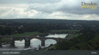 Archiv Foto Webcam Dresden Terrassenufer - Blick auf die Altstadt 08:00