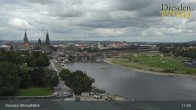 Archiv Foto Webcam Dresden Terrassenufer - Blick auf die Altstadt 10:00