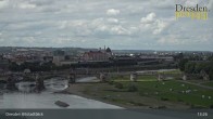 Archiv Foto Webcam Dresden Terrassenufer - Blick auf die Altstadt 12:00
