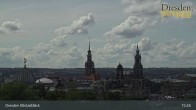 Archiv Foto Webcam Dresden Terrassenufer - Blick auf die Altstadt 15:00
