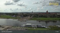Archiv Foto Webcam Dresden Terrassenufer - Blick auf die Altstadt 16:00