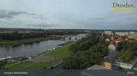 Archiv Foto Webcam Dresden Terrassenufer - Blick auf die Altstadt 18:00