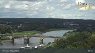 Archiv Foto Webcam Dresden Terrassenufer - Blick auf die Altstadt 14:00