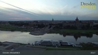 Archiv Foto Webcam Dresden Terrassenufer - Blick auf die Altstadt 20:00