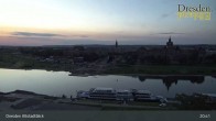 Archiv Foto Webcam Dresden Terrassenufer - Blick auf die Altstadt 03:00