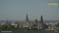 Archiv Foto Webcam Dresden Terrassenufer - Blick auf die Altstadt 05:00