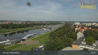 Archiv Foto Webcam Dresden Terrassenufer - Blick auf die Altstadt 14:00