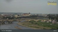 Archiv Foto Webcam Dresden Terrassenufer - Blick auf die Altstadt 09:00