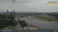 Archiv Foto Webcam Dresden Terrassenufer - Blick auf die Altstadt 07:00