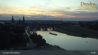 Archiv Foto Webcam Dresden Terrassenufer - Blick auf die Altstadt 00:00