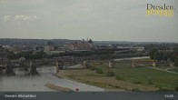 Archiv Foto Webcam Dresden Terrassenufer - Blick auf die Altstadt 11:00