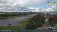 Archiv Foto Webcam Dresden Terrassenufer - Blick auf die Altstadt 14:00
