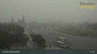 Archiv Foto Webcam Dresden Terrassenufer - Blick auf die Altstadt 16:00