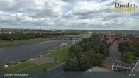 Archiv Foto Webcam Dresden Terrassenufer - Blick auf die Altstadt 10:00