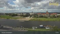 Archiv Foto Webcam Dresden Terrassenufer - Blick auf die Altstadt 14:00