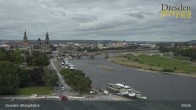 Archiv Foto Webcam Dresden Terrassenufer - Blick auf die Altstadt 09:00