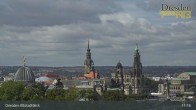 Archiv Foto Webcam Dresden Terrassenufer - Blick auf die Altstadt 10:00