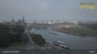 Archiv Foto Webcam Dresden Terrassenufer - Blick auf die Altstadt 04:00