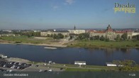 Archiv Foto Webcam Dresden Terrassenufer - Blick auf die Altstadt 11:00