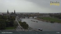Archiv Foto Webcam Dresden Terrassenufer - Blick auf die Altstadt 16:00