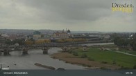 Archiv Foto Webcam Dresden Terrassenufer - Blick auf die Altstadt 08:00