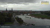 Archiv Foto Webcam Dresden Terrassenufer - Blick auf die Altstadt 10:00