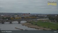 Archiv Foto Webcam Dresden Terrassenufer - Blick auf die Altstadt 12:00