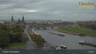 Archiv Foto Webcam Dresden Terrassenufer - Blick auf die Altstadt 09:00