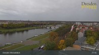 Archiv Foto Webcam Dresden Terrassenufer - Blick auf die Altstadt 16:00