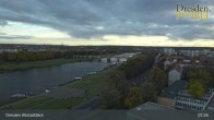 Archiv Foto Webcam Dresden Terrassenufer - Blick auf die Altstadt 07:00