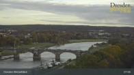 Archiv Foto Webcam Dresden Terrassenufer - Blick auf die Altstadt 08:00