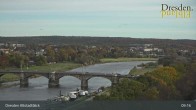 Archiv Foto Webcam Dresden Terrassenufer - Blick auf die Altstadt 09:00