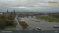 Archiv Foto Webcam Dresden Terrassenufer - Blick auf die Altstadt 15:00